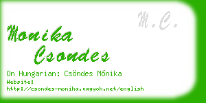 monika csondes business card