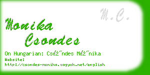 monika csondes business card